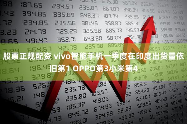 股票正规配资 vivo智能手机一季度在印度出货量依旧第1 OPPO第3小米第4